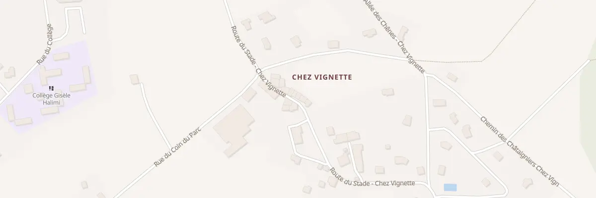 Plan du 19 Rte du Stade - chez Vignette à Saint-Mathieu