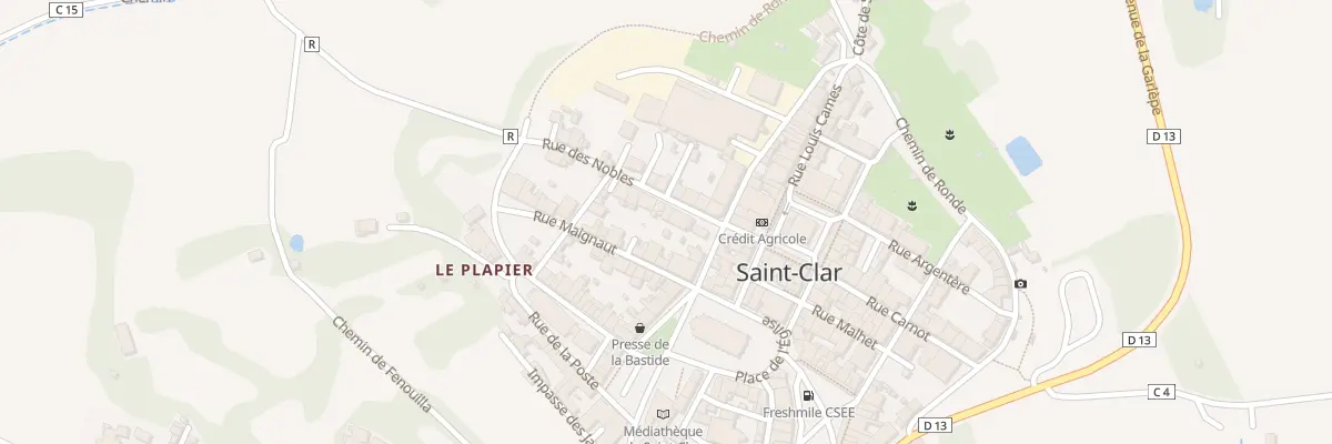 Plan du 5 Rue des Nobles à Saint-Clar
