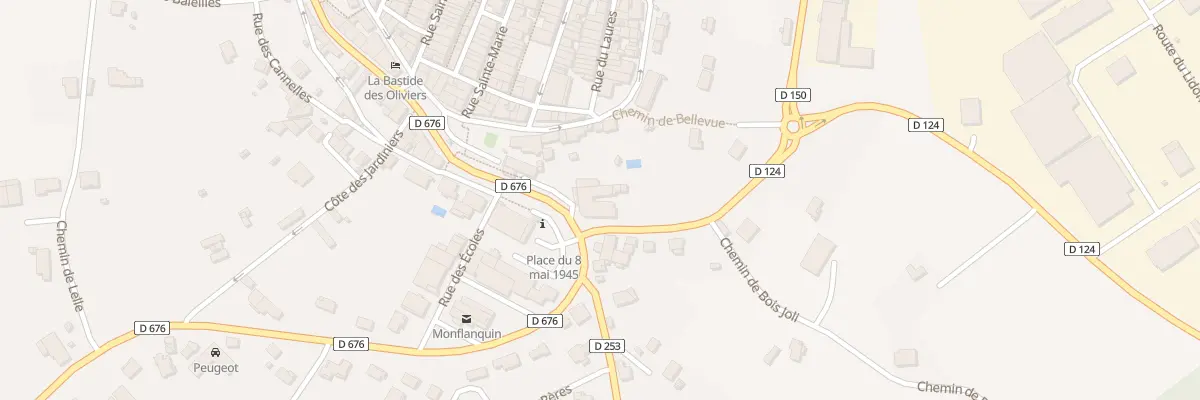 Plan du 27 Rte de Lacaussade à Monflanquin