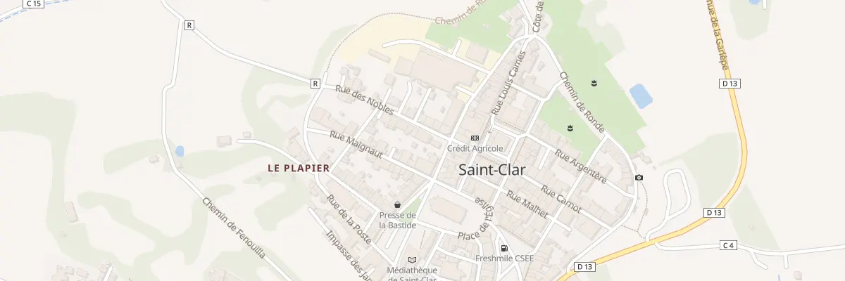 Plan du 3 Rue des Nobles à Saint-Clar