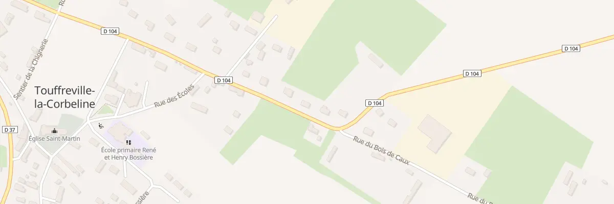 Plan du 607 Rte du Val au Cesne à Touffreville-la-Corbeline