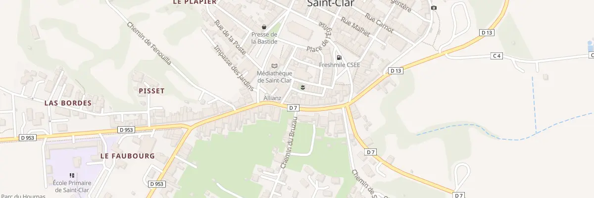 Plan du 18 Av du Faubourg à Saint-Clar