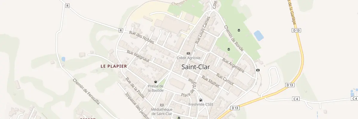 Plan du 4 Rue des Bastides à Saint-Clar