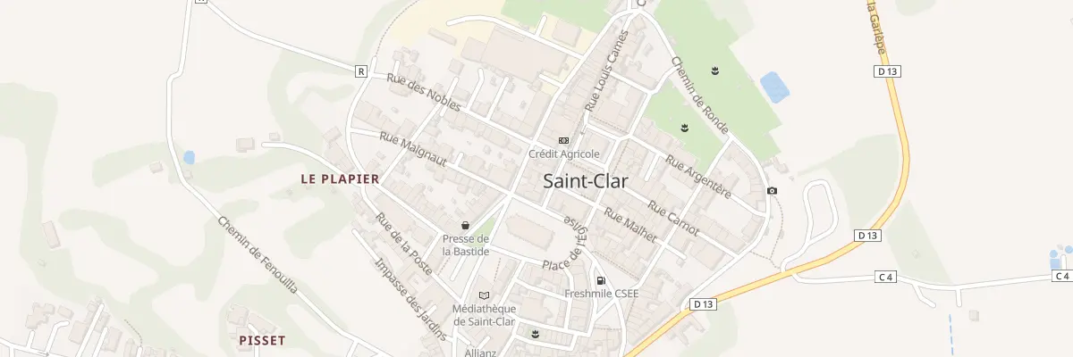 Plan du 8 Rue du Castet Vieil à Saint-Clar