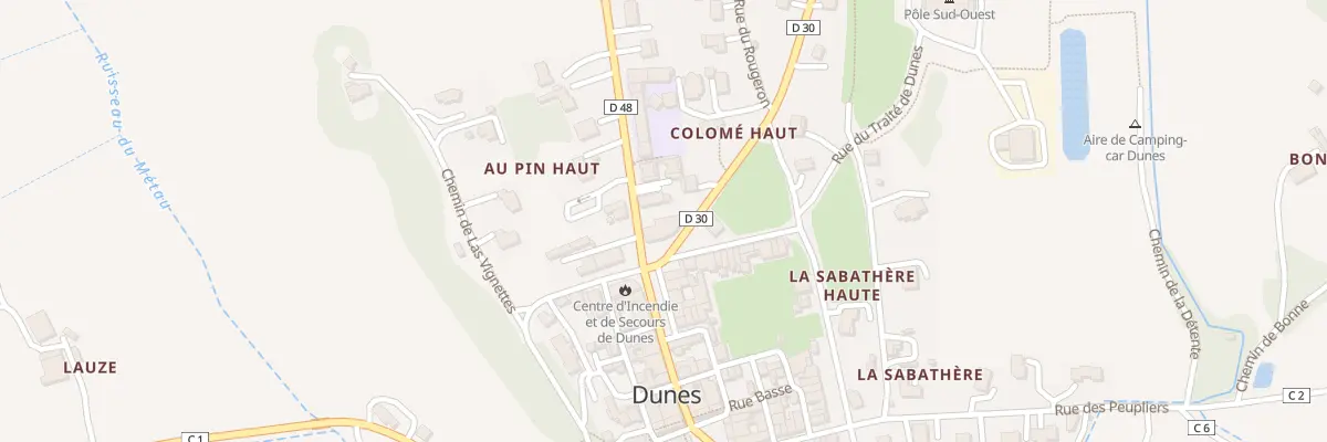 Plan du 1 Av du Brulhois à Dunes