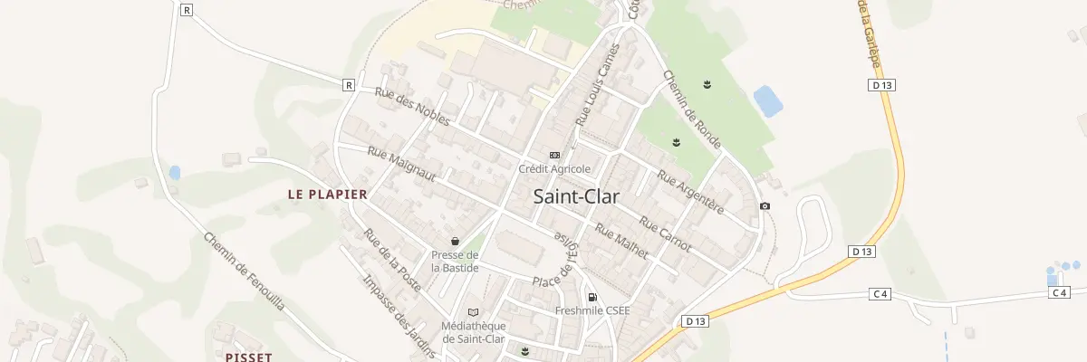 Plan du 4 Rue du Castet Vieil à Saint-Clar