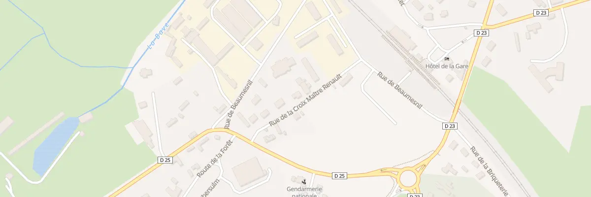 Plan du 1A Rue de la Croix Maitre Renault à Beaumont-le-Roger