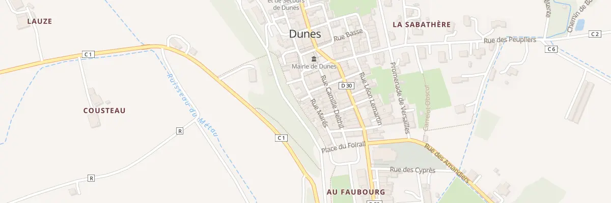 Plan du 5 Rue Mares à Dunes