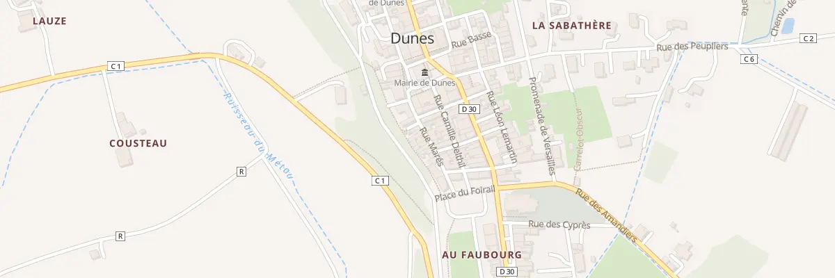Plan du 9 Rue Mares à Dunes