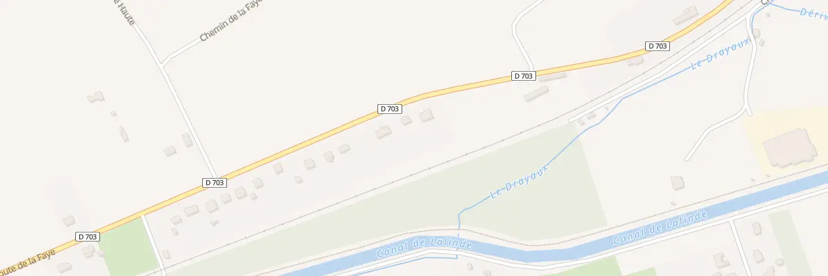 Plan du 2128 Rte de la Faye à Lalinde