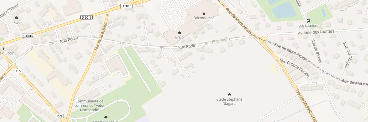 Plan du 38A Rue Rodin à Yvetot