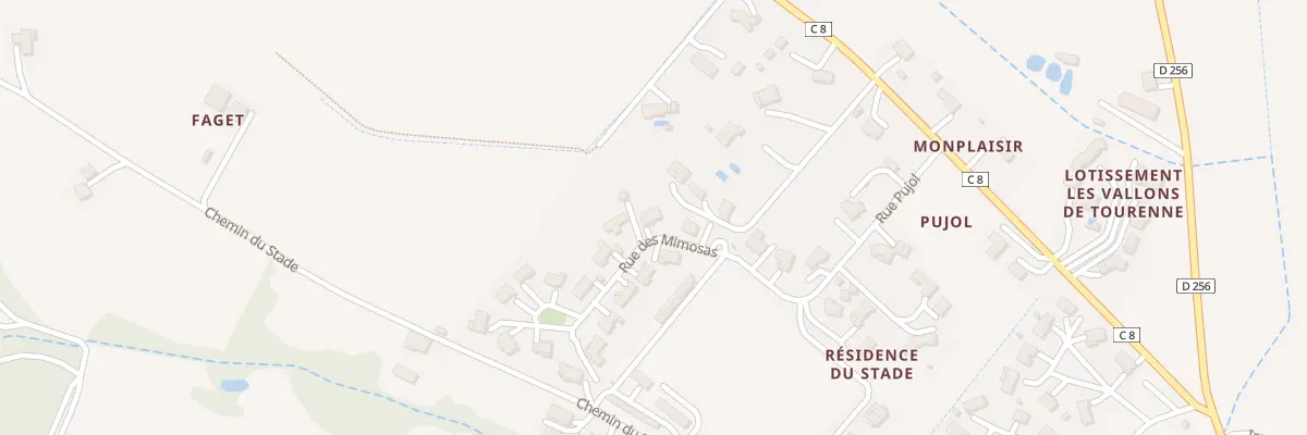 Plan du 2 Rue des Mimosas à Aubiet