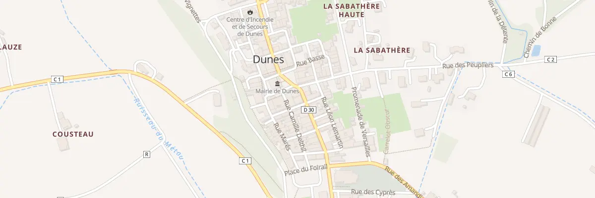 Plan du 1 Rue Carrelot des Tonneliers à Dunes