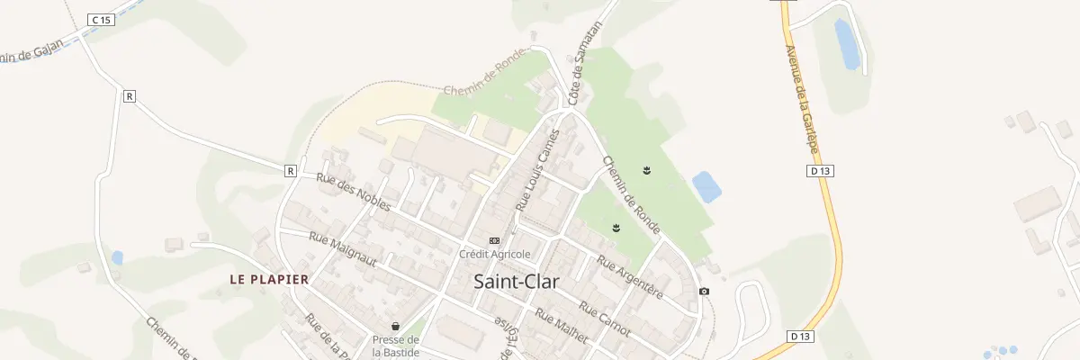 Plan du 4 Rue Louis Cames à Saint-Clar