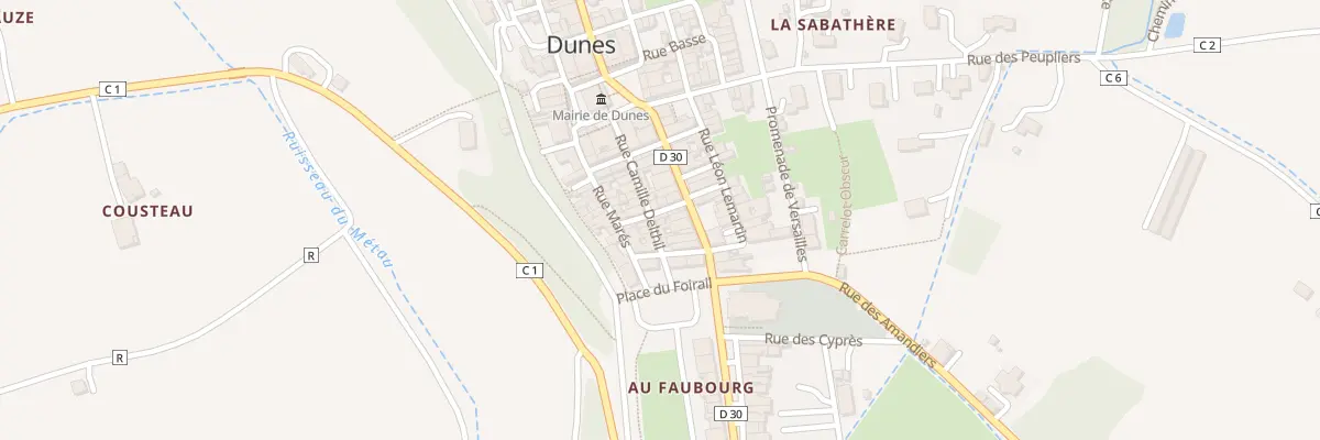 Plan du 5 Rue Camille Delthil à Dunes