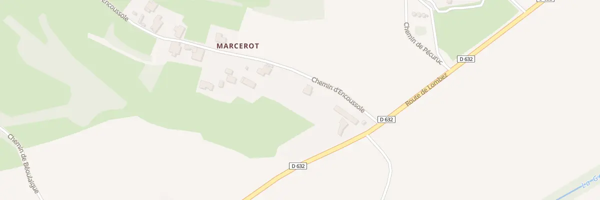 Plan de Marcerot à Puymaurin