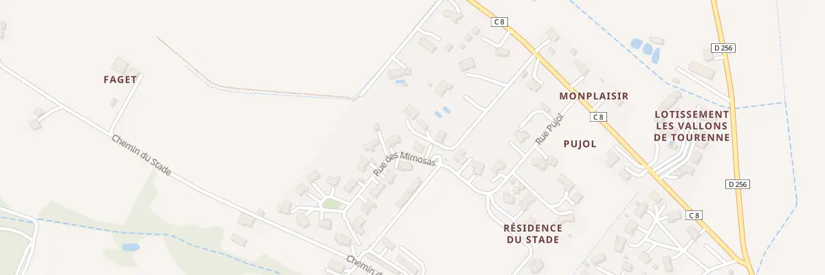 Plan du 1 Rue des Mimosas à Aubiet