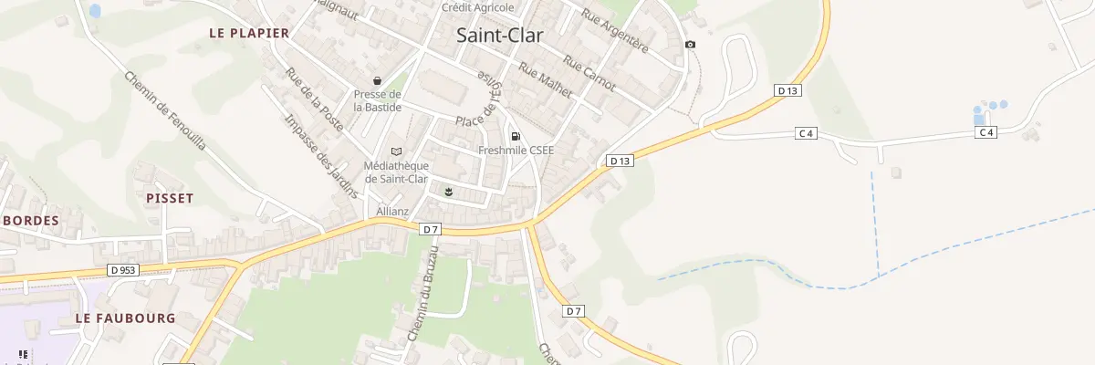 Plan du 26 Pl de la Republique à Saint-Clar