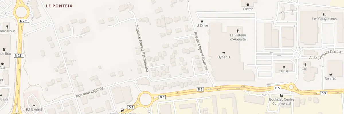 Plan du 12 Rue Francis Patrouillaud à Boulazac Isle Manoire