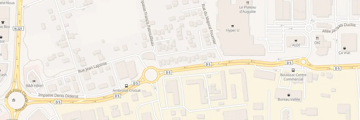 Plan du 17 Rue Yvon Delbos à Boulazac Isle Manoire
