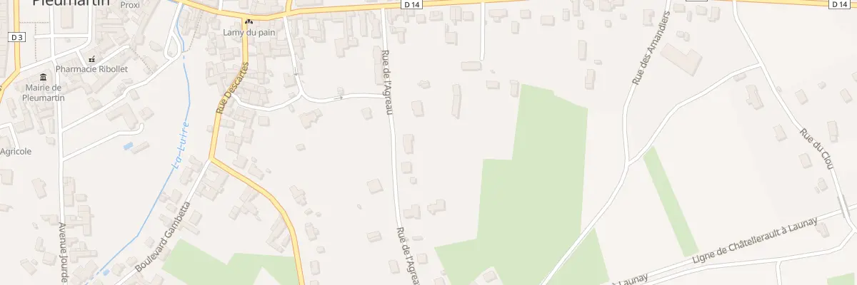 Plan du 25 Rue de l’Agréau à Pleumartin