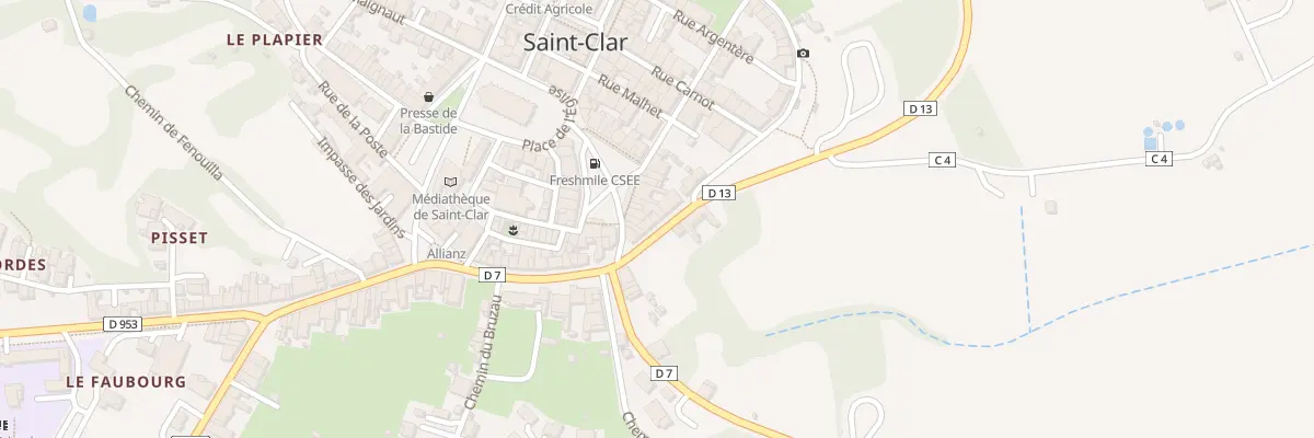Plan du 2 Av de la Garlèpe à Saint-Clar