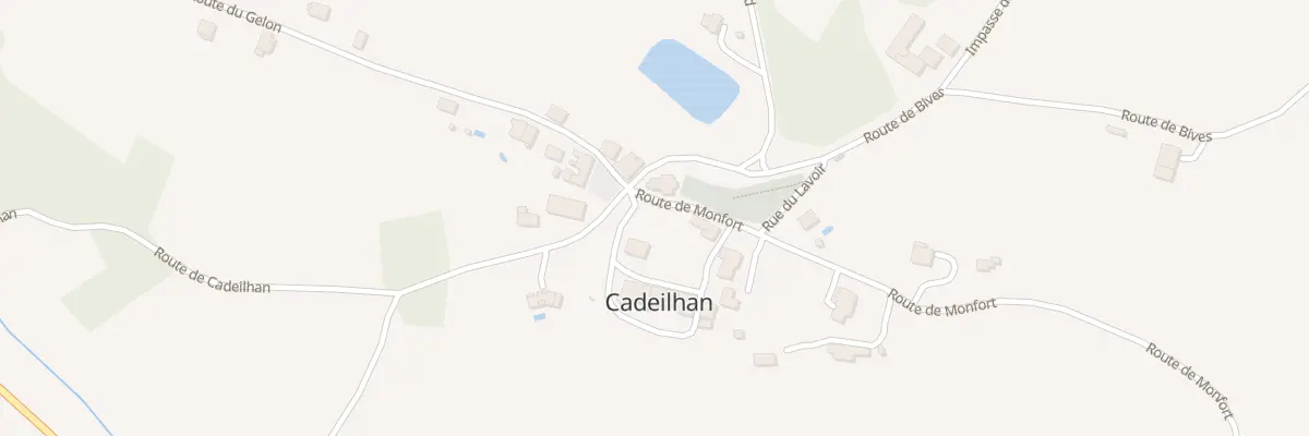 Plan du 2 Rle du Château à Cadeilhan