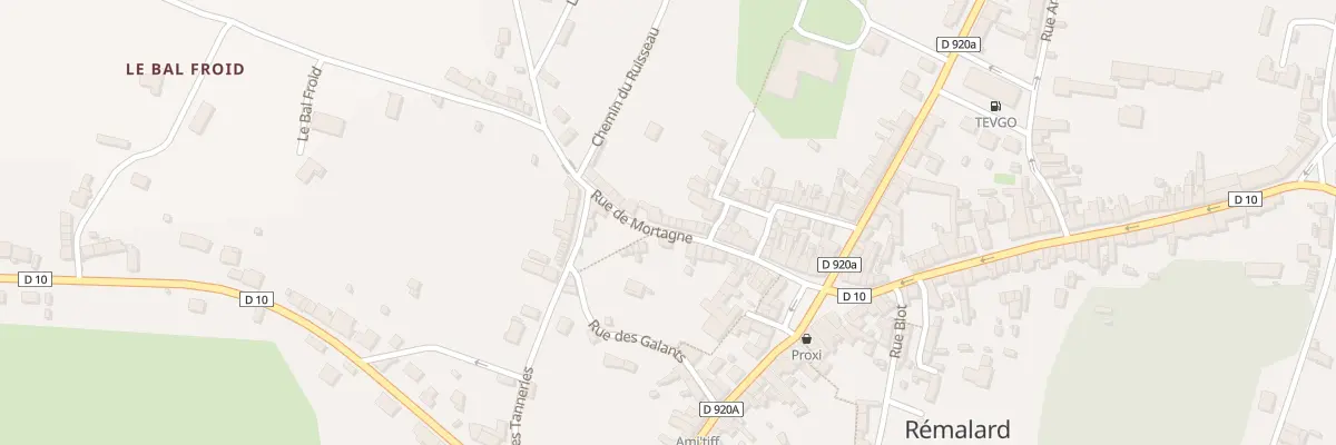 Plan du 20 Rue de Mortagne à Rémalard en Perche