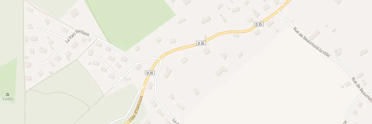 Plan du 8 Cote d’Harcourt à Beaumontel