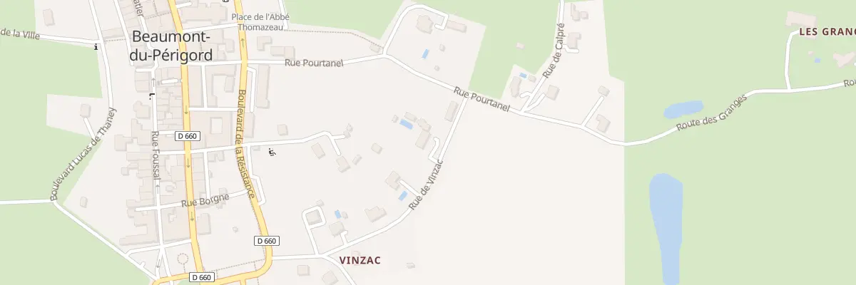 Plan du 13 Rue de Vinzac à Beaumontois en Périgord