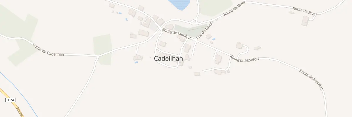 Plan du 5033 A Bennes à Cadeilhan