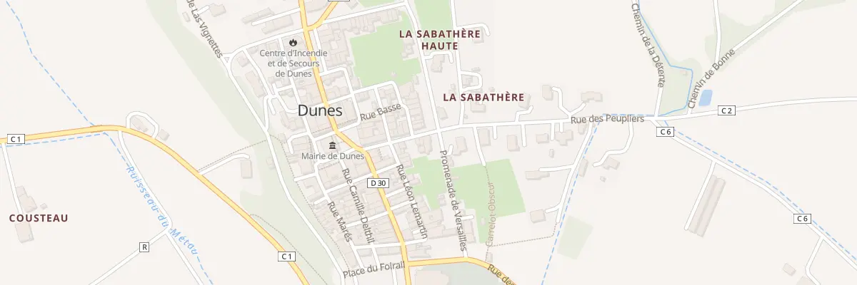 Plan du 10 Rue Moussaron à Dunes