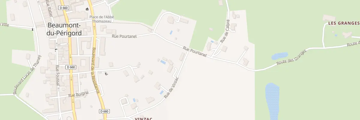 Plan du 15 Rue de Vinzac à Beaumontois en Périgord
