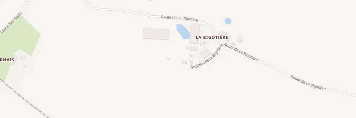 Plan du 74 La Bigotiere aux Hayes