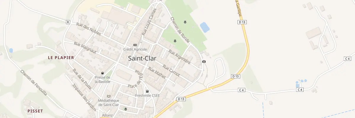 Plan du 3 Rue Cantoloup La Vallee à Saint-Clar