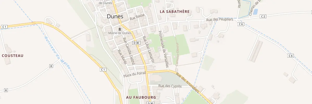 Plan du 7 Rue Leon Lemartin à Dunes