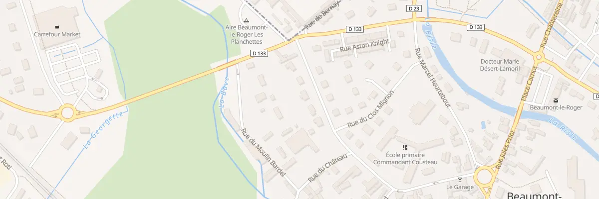 Plan du 29 Rue Jules Ferry à Beaumont-le-Roger