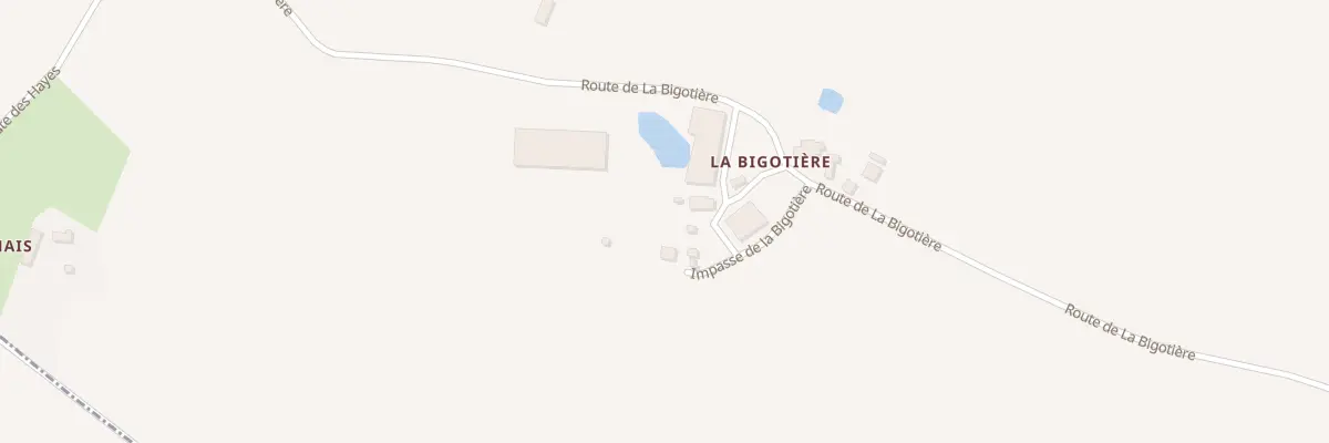 Plan du 75 La Bigotiere aux Hayes