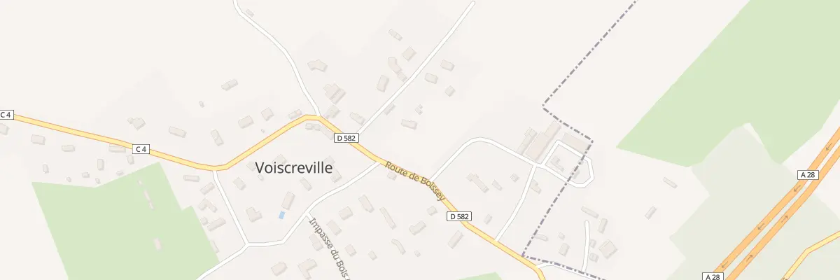 Plan du 190 Rte de Boissey à Voiscreville
