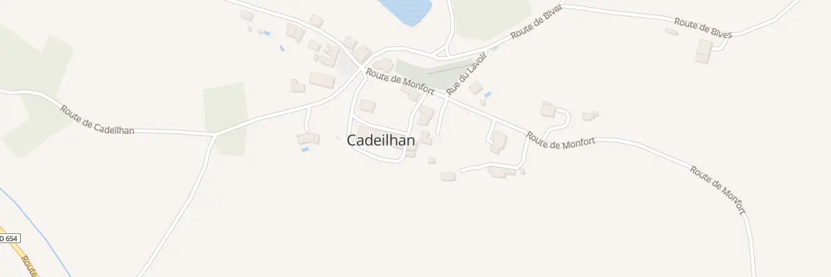 Plan du 13 Chem de Ronde à Cadeilhan