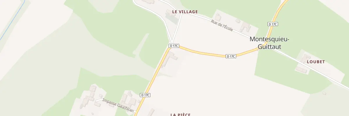 Plan du 30 La Piece Grosse à Montesquieu-Guittaut