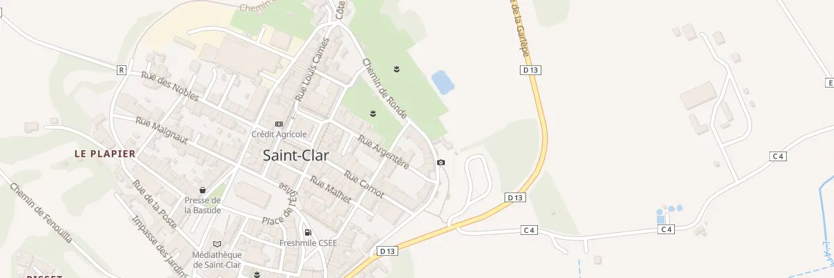 Plan du 4 Che de Ronde à Saint-Clar