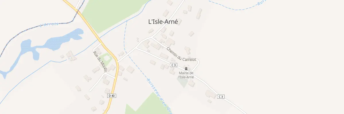 Plan du 5461 Au Village à L’Isle-Arné
