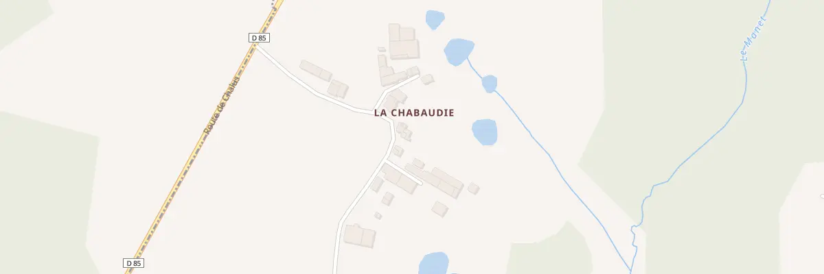 Plan du 58 La Chabaudie à Champs-Romain