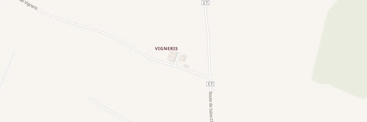 Plan du 5361 Vigneris à Miradoux