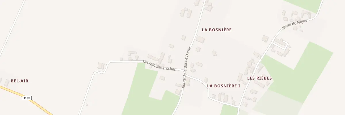 Plan du 1 Che des Troches à Cussay