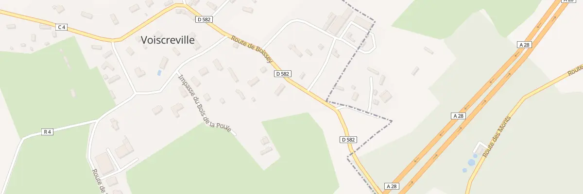Plan du 99 Rte de Boissey à Voiscreville