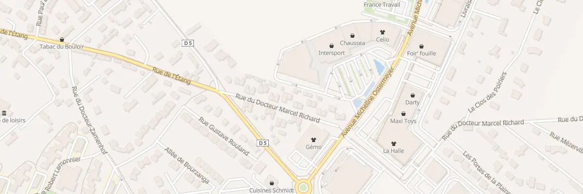 Plan du 19 Rue du Docteur Marcel Richard à Yvetot