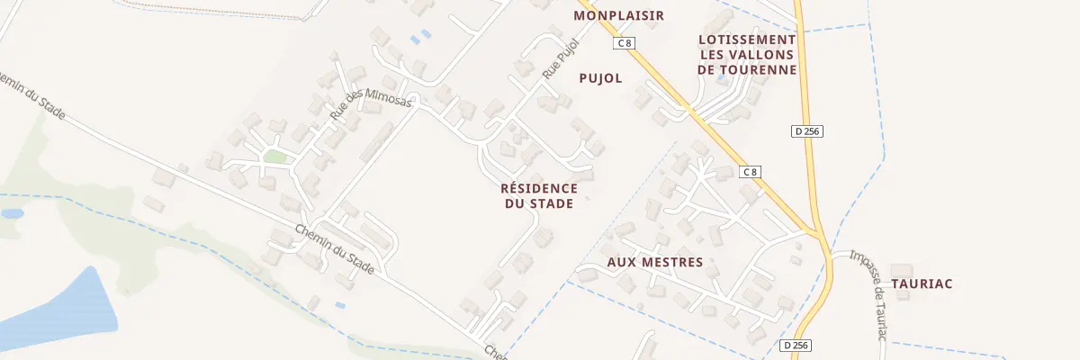 Plan du 15 Rue Pujol à Aubiet