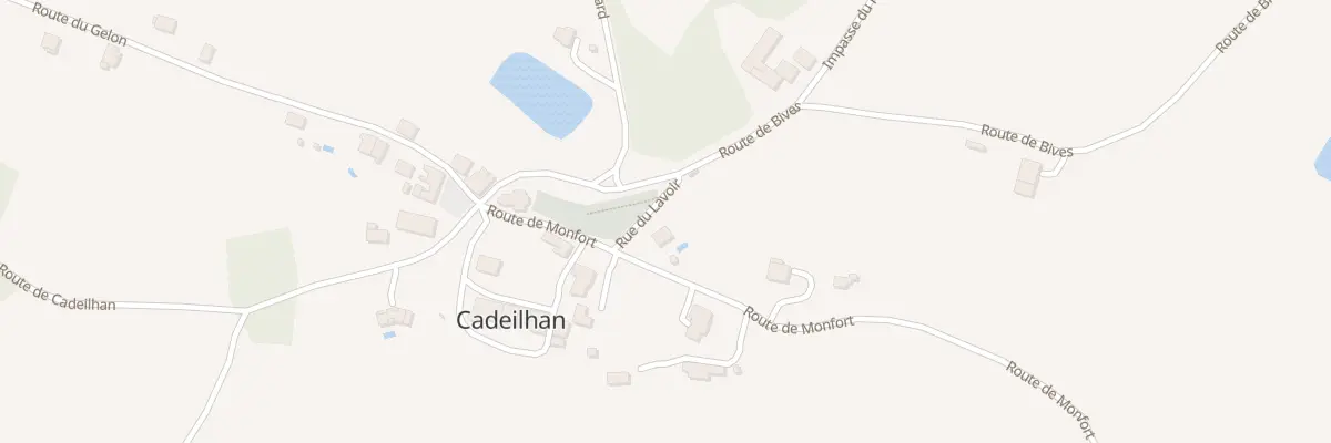 Plan du 1 Rue du Lavoir à Cadeilhan